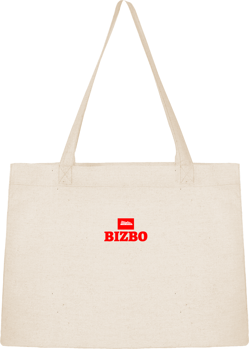 sacs cabas en coton avec logo rouge
