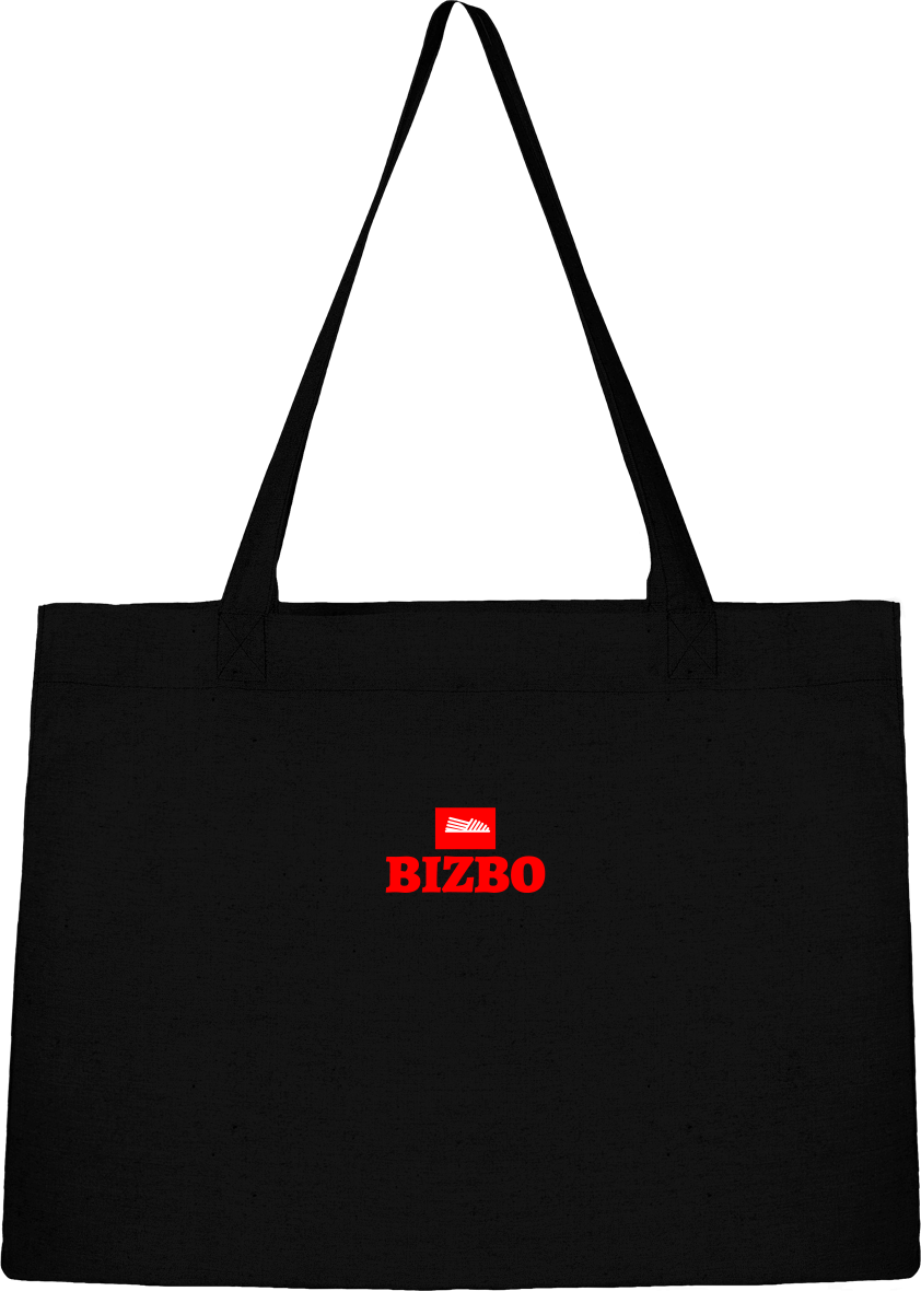 sacs cabas en coton avec logo rouge