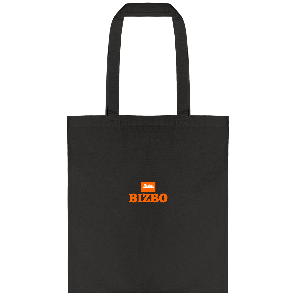 tote bag en coton avec logo orange