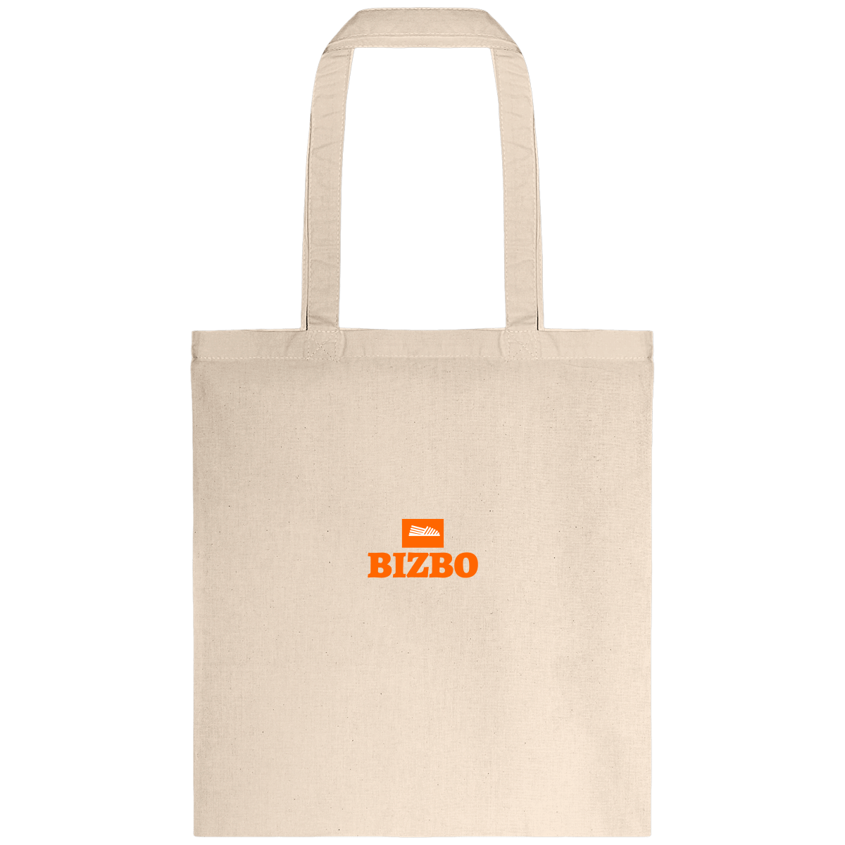 tote bag en coton avec logo orange
