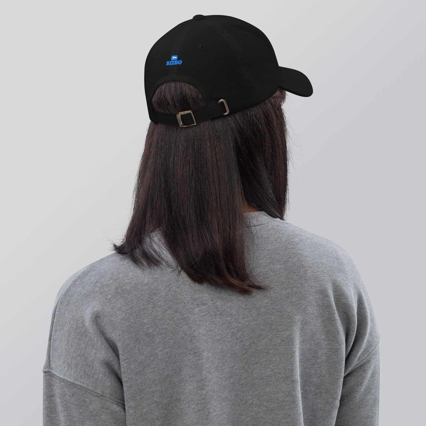 casquette base ball en coton avec logo bleu ciel brodé