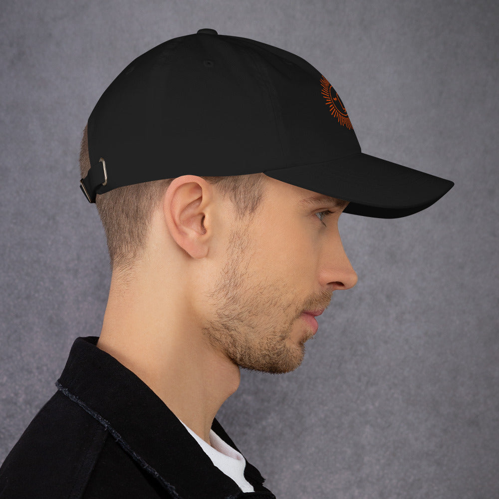 casquette baseball 100% coton avec logo brodé à l'avant et arrière