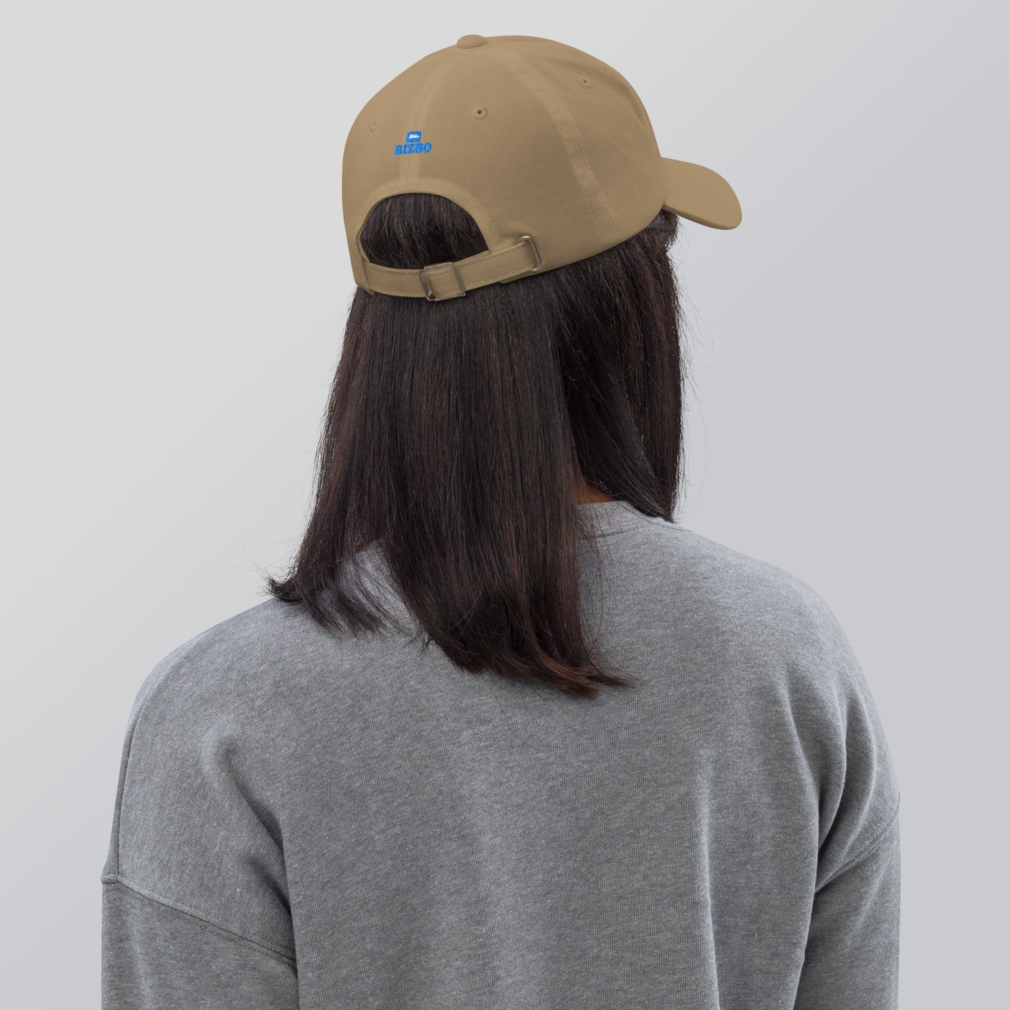 casquette base ball en coton avec logo bleu ciel brodé