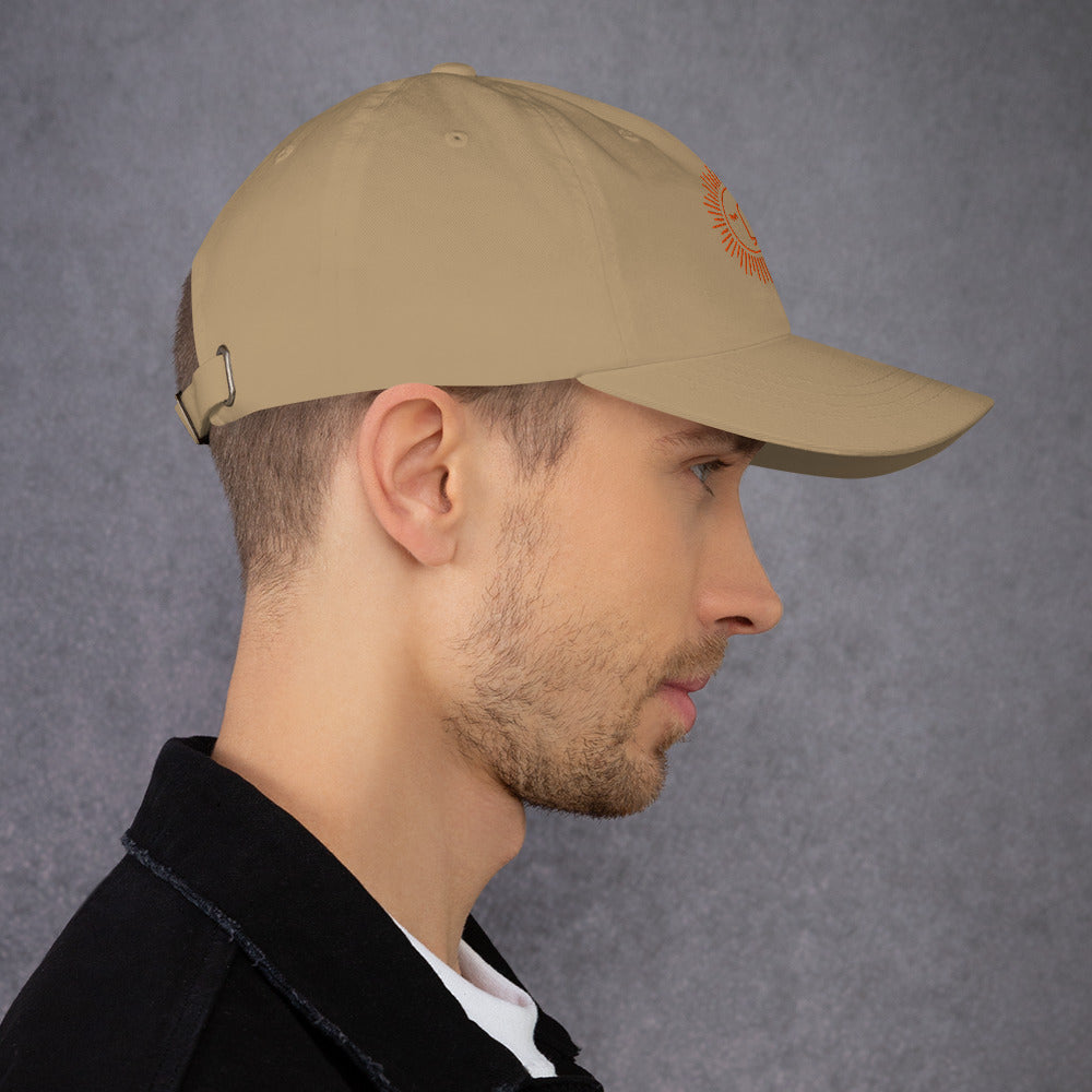 casquette baseball 100% coton avec logo brodé à l'avant et arrière