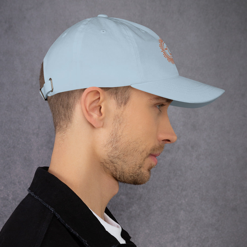 casquette baseball 100% coton avec logo brodé à l'avant et arrière