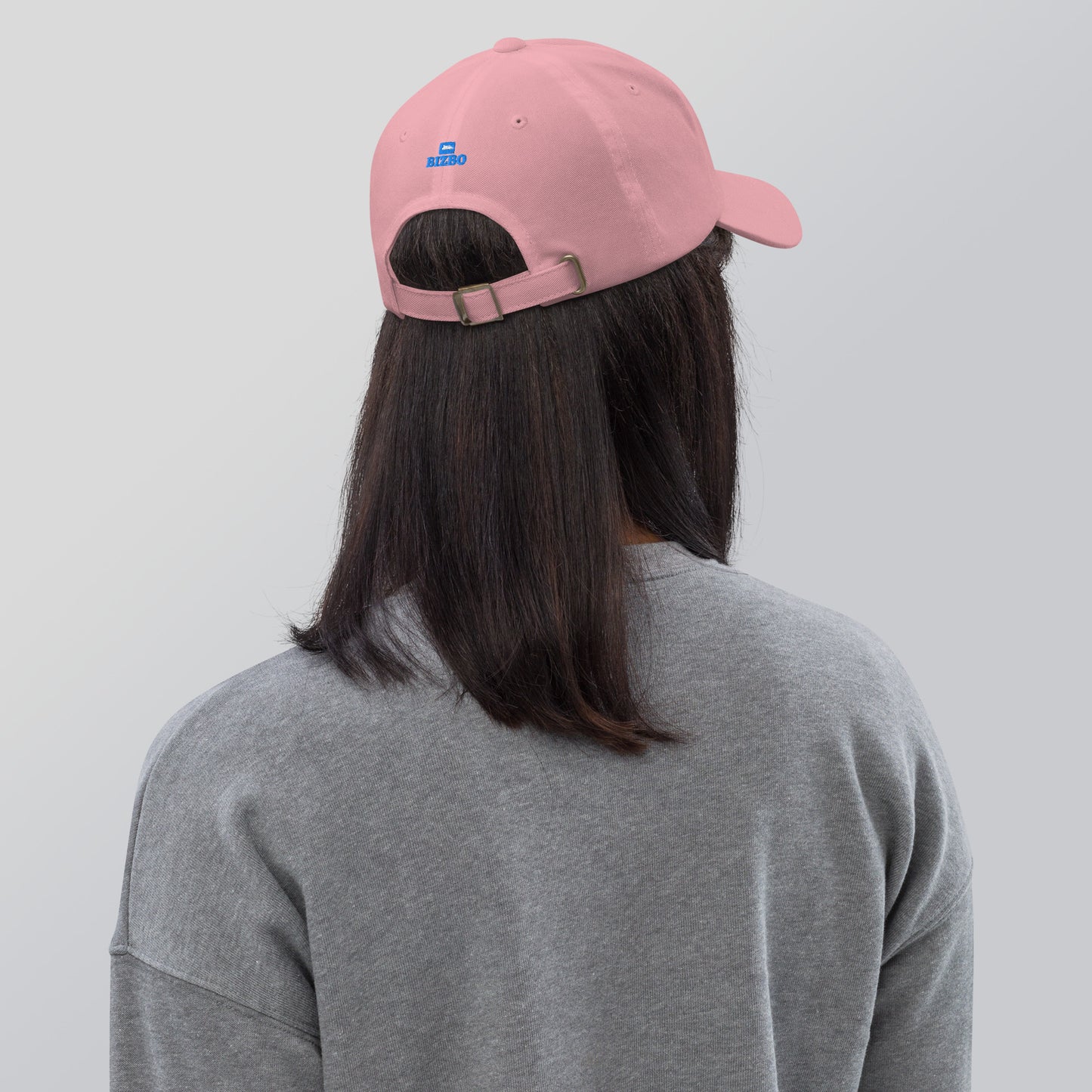 casquette base ball en coton avec logo bleu ciel brodé
