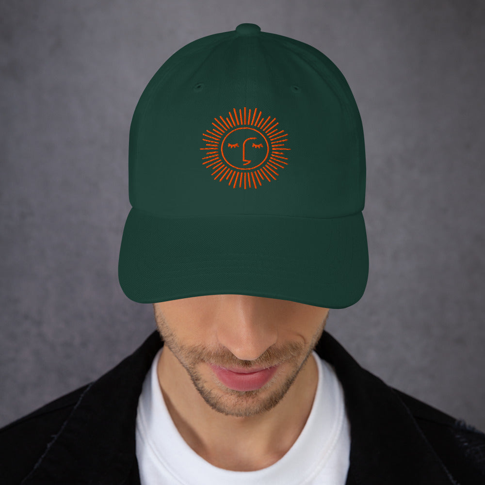 casquette baseball 100% coton avec logo brodé à l'avant et arrière