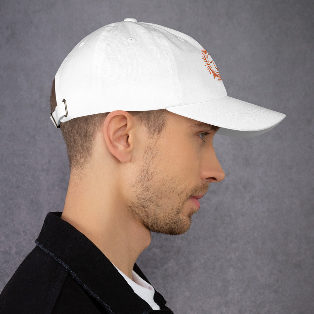casquette baseball 100% coton avec logo brodé à l'avant et arrière