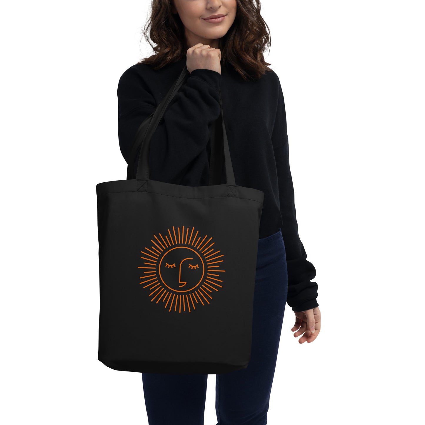 tote bag 100% coton bio avec logo orange
