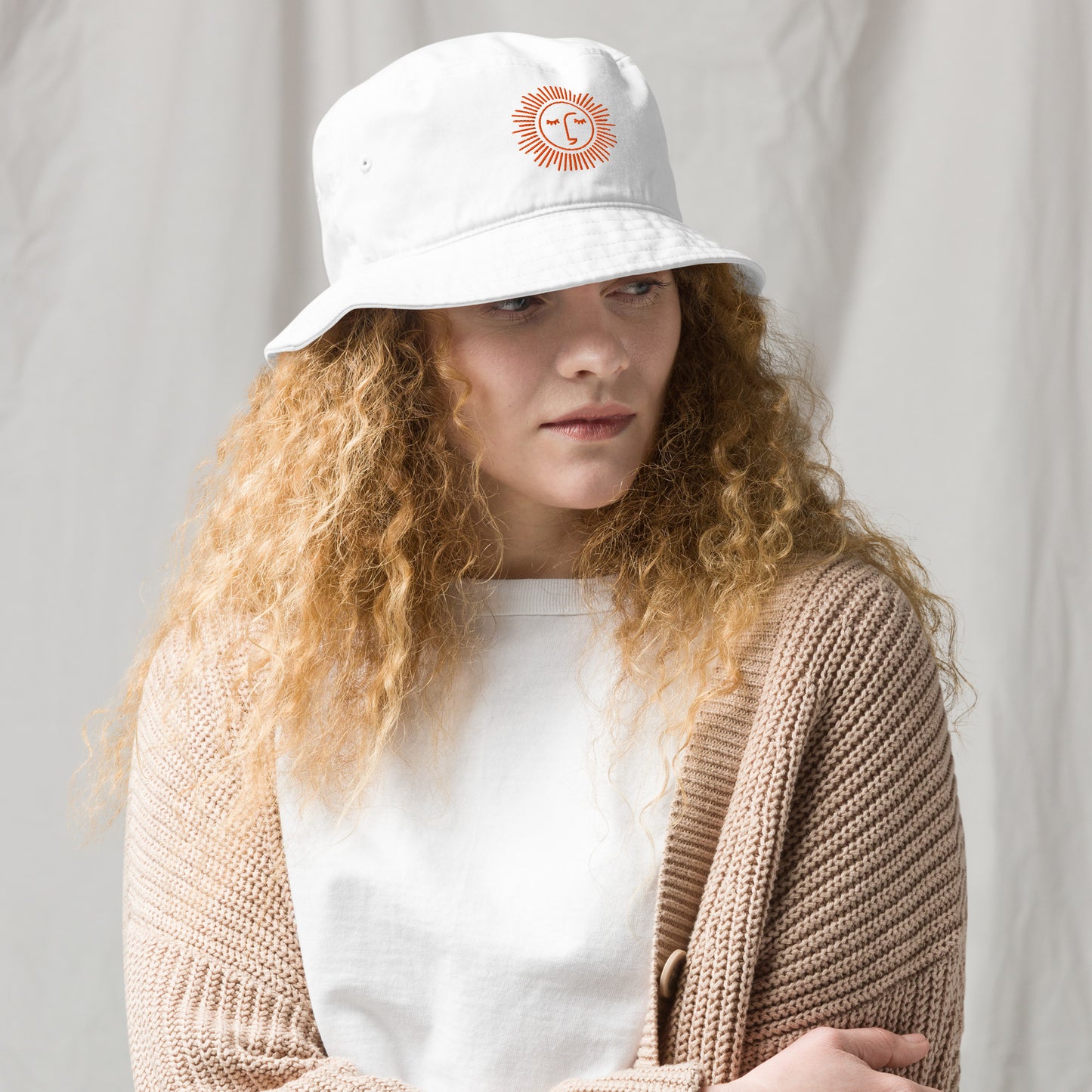 bob écologique 100% coton avec logo orange brodé