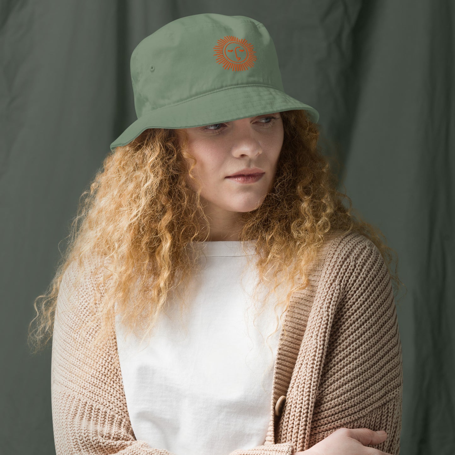 bob écologique 100% coton avec logo orange brodé