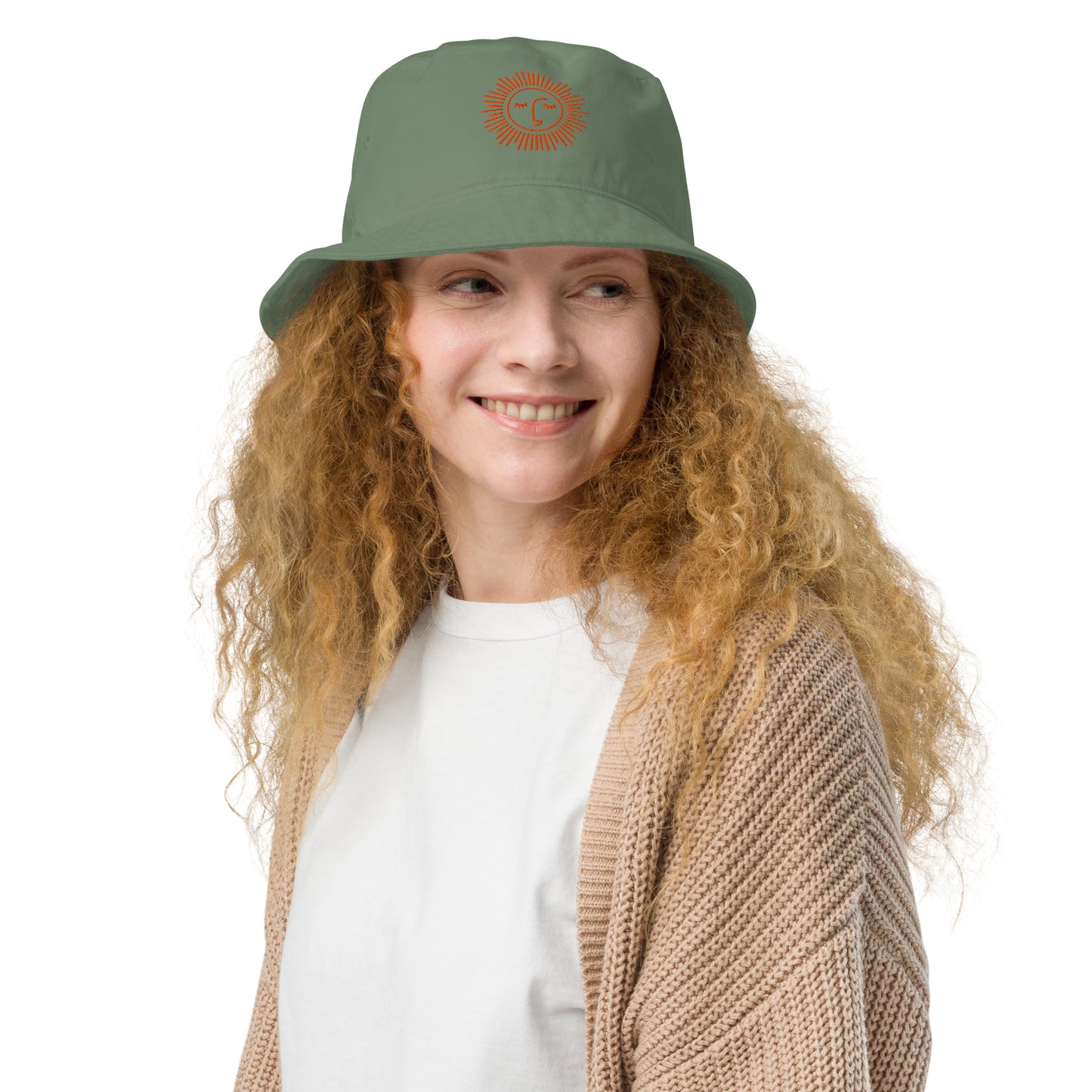 bob écologique 100% coton avec logo orange brodé