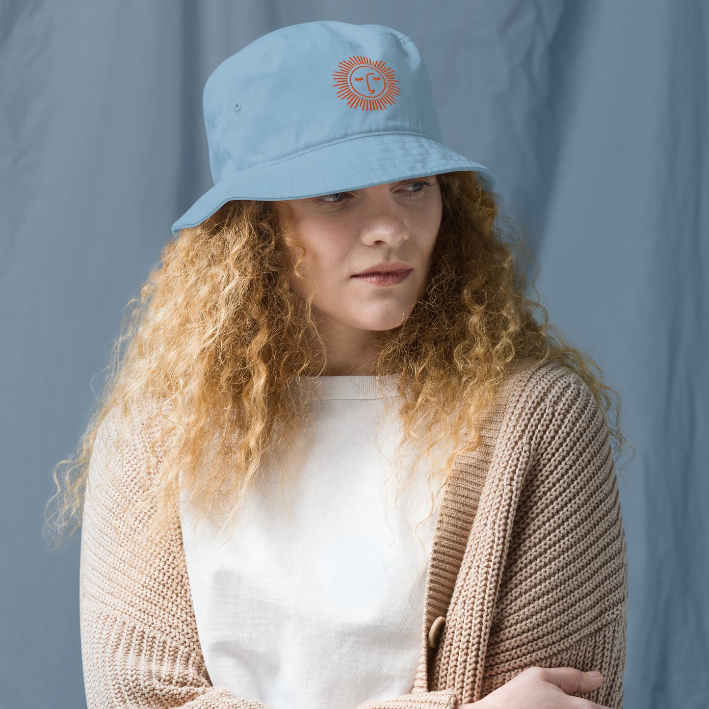 bob écologique 100% coton avec logo orange brodé