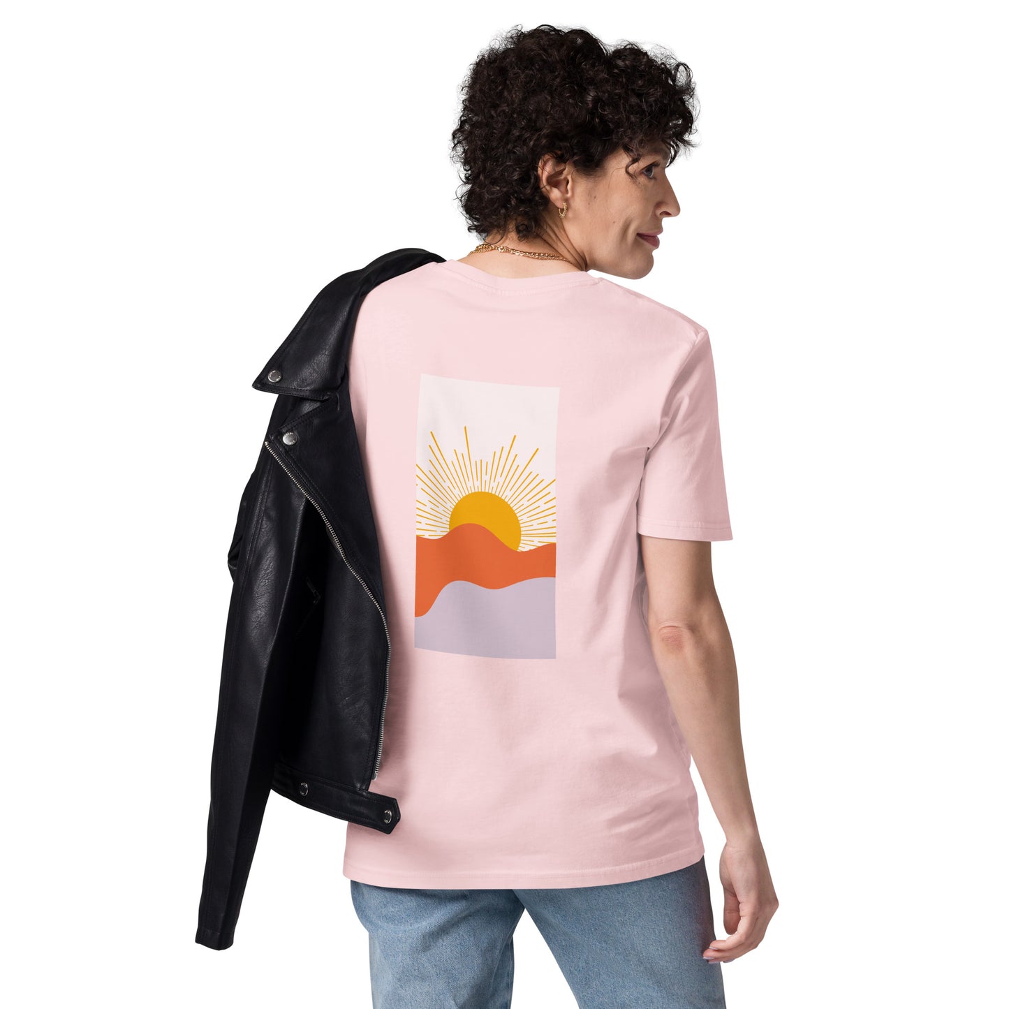 t-shirt unisexe avec nouveau logo orange 100% coton