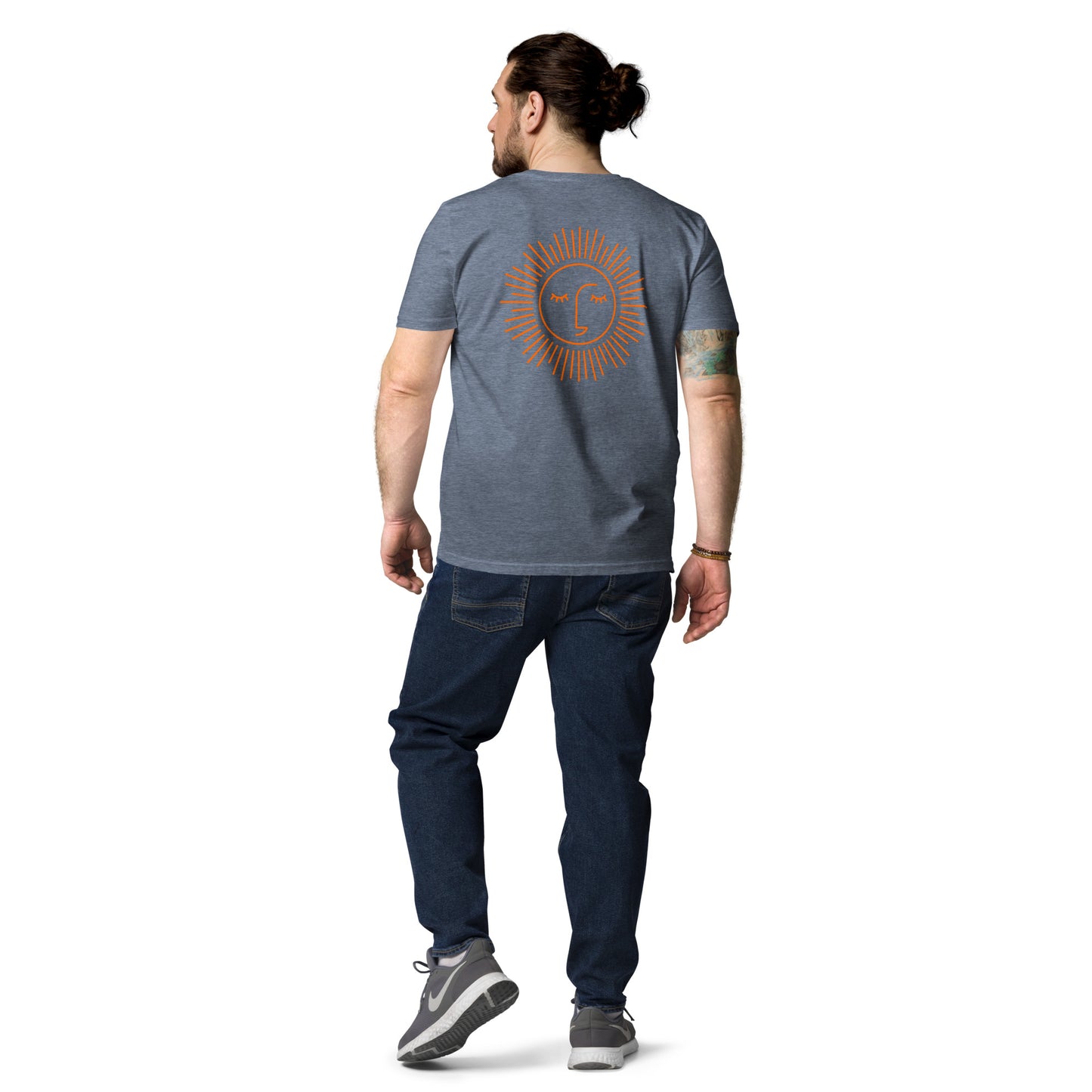 t-shirt unisexe avec logo orange