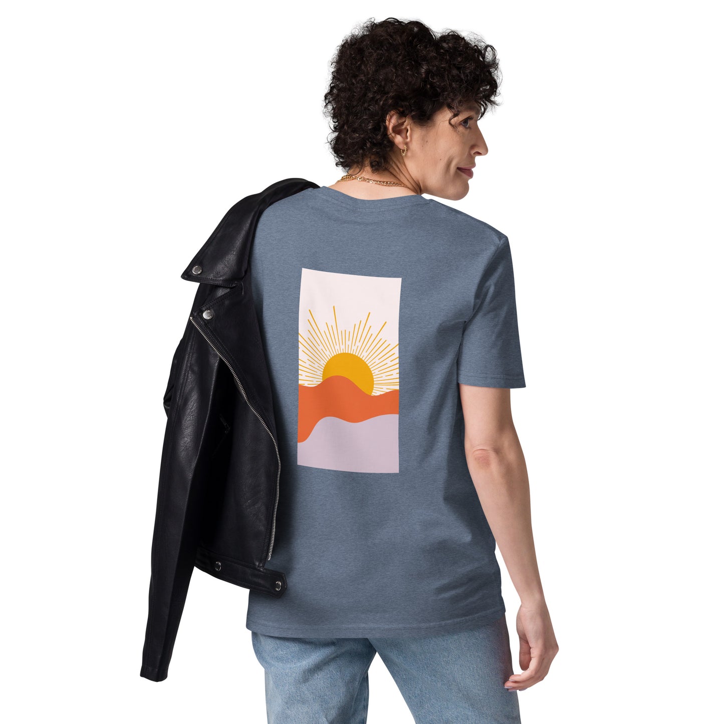 t-shirt unisexe avec nouveau logo orange 100% coton