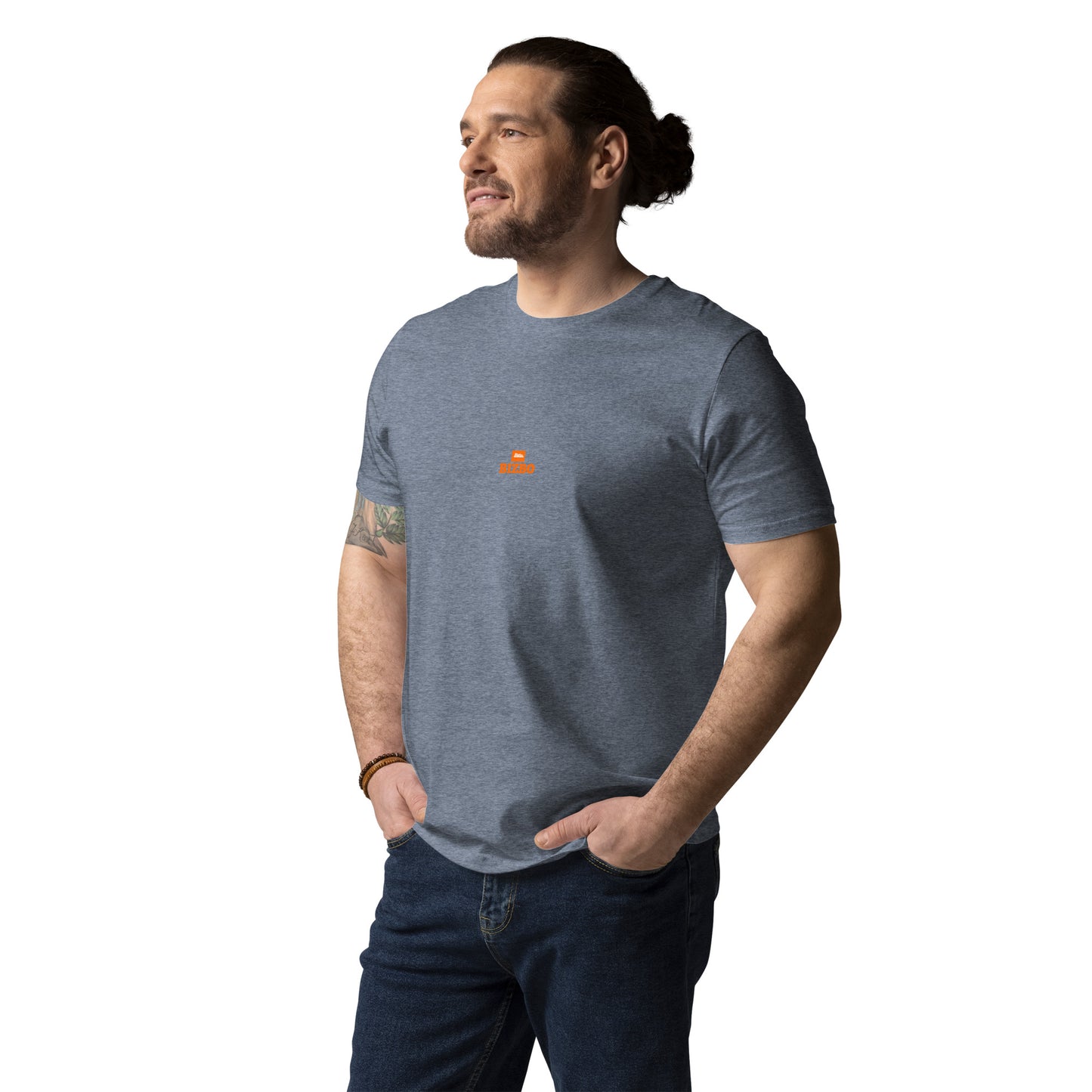 t-shirt unisexe avec logo orange