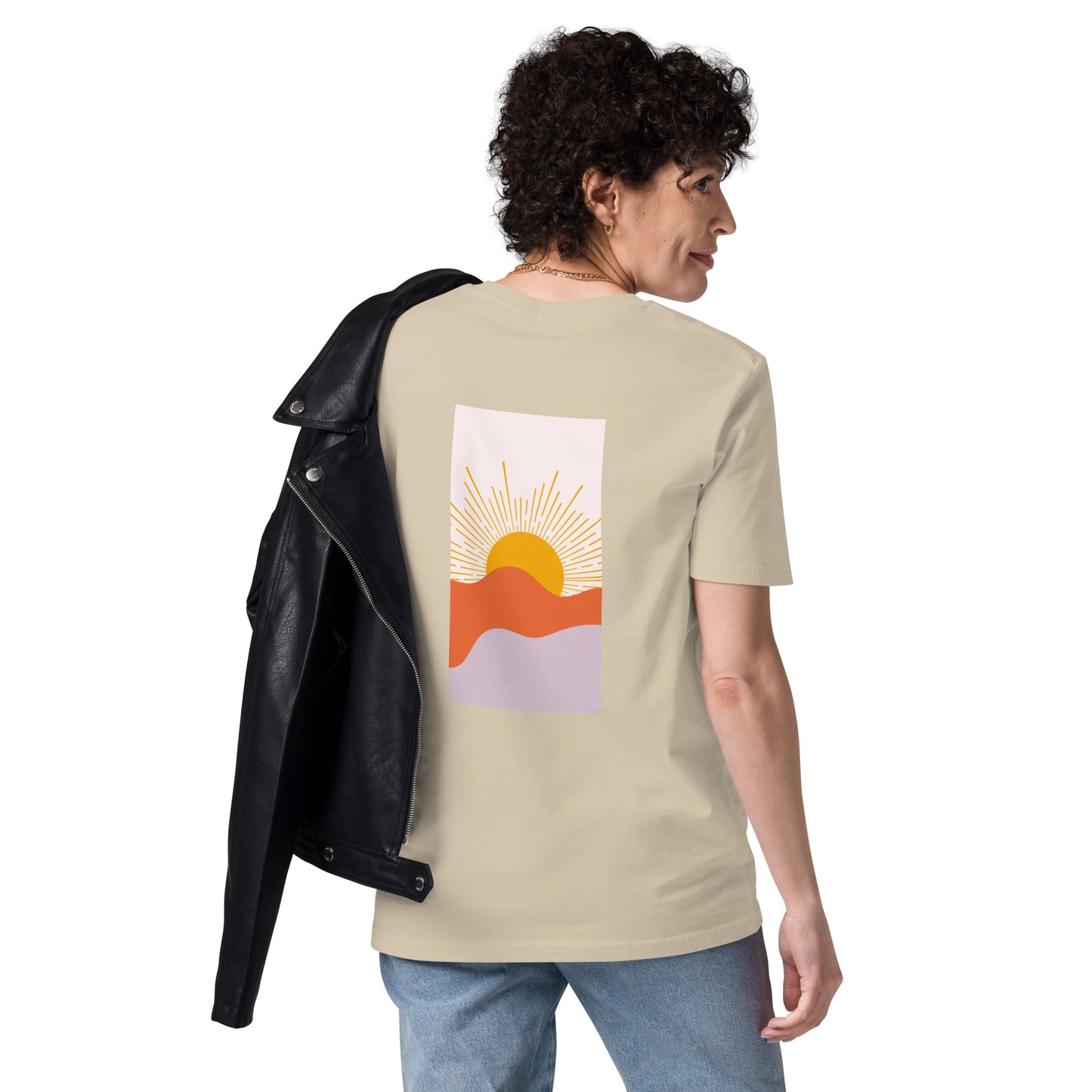 t-shirt unisexe avec nouveau logo orange 100% coton