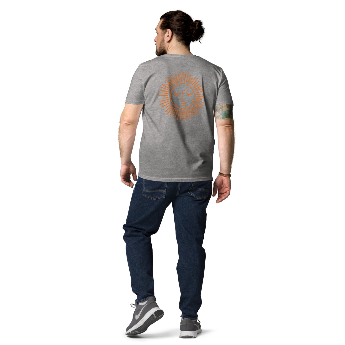 t-shirt unisexe avec logo orange