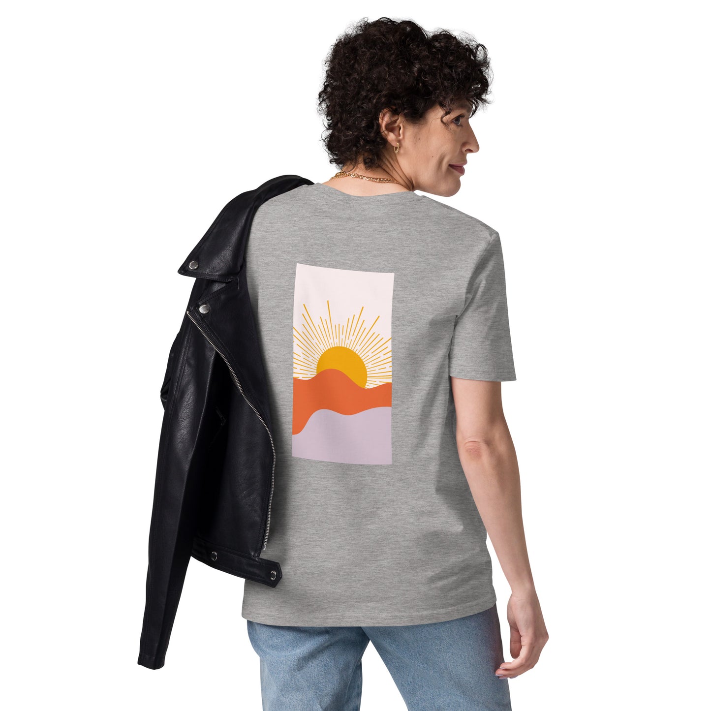 t-shirt unisexe avec nouveau logo orange 100% coton