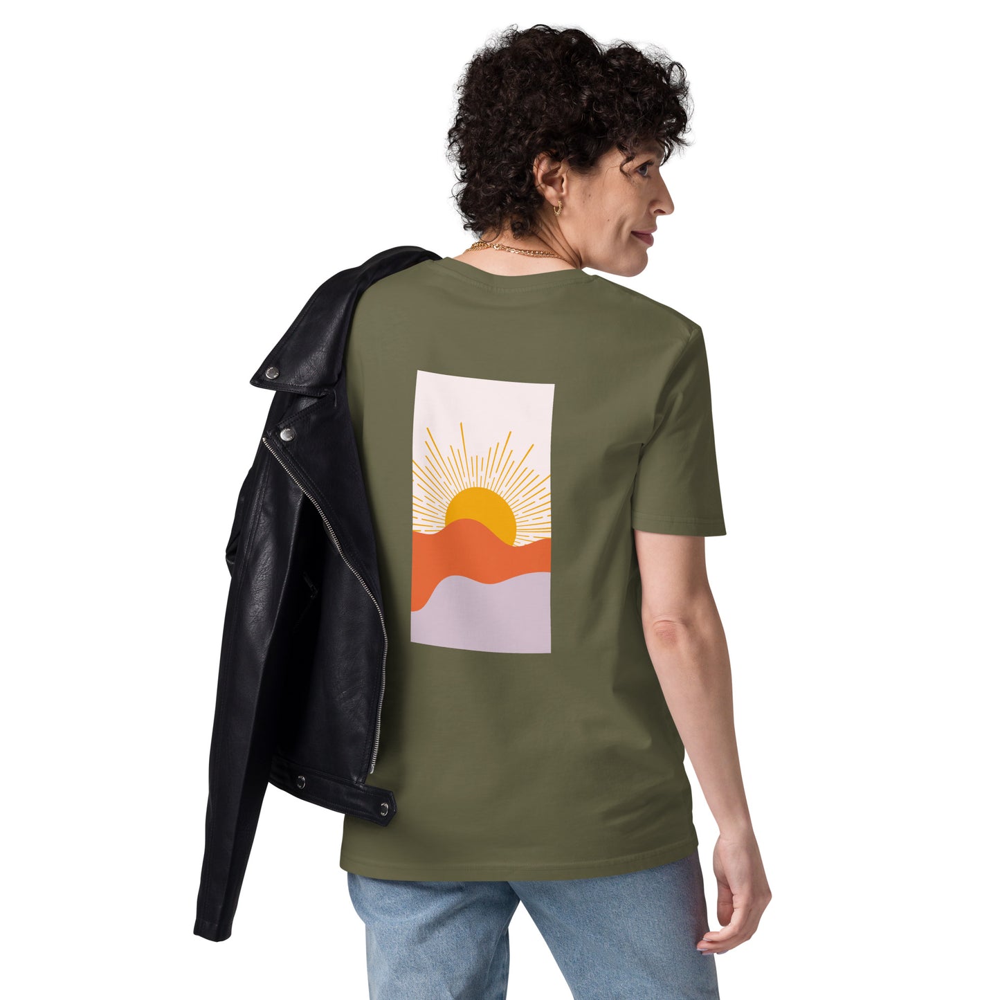 t-shirt unisexe avec nouveau logo orange 100% coton