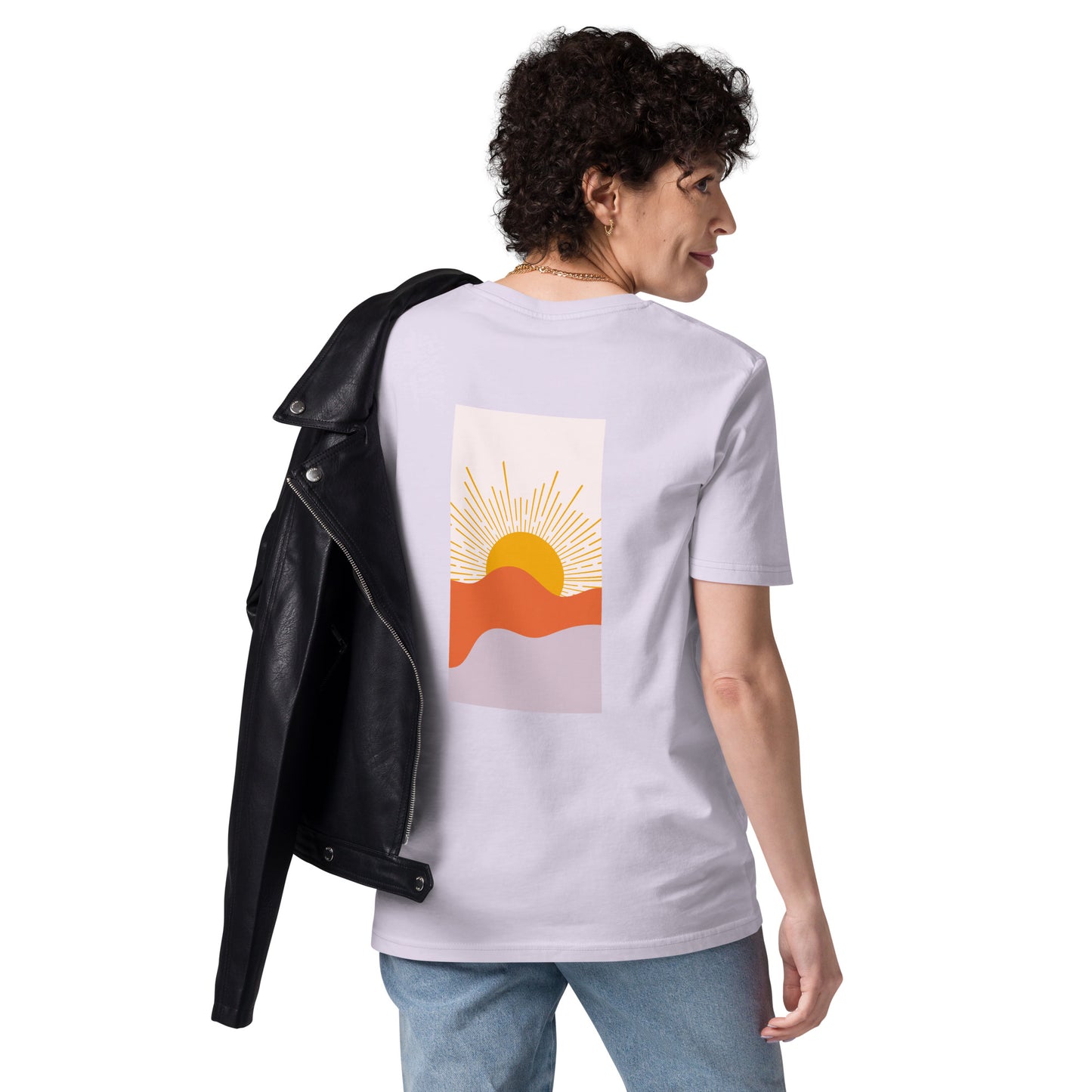 t-shirt unisexe avec nouveau logo orange 100% coton