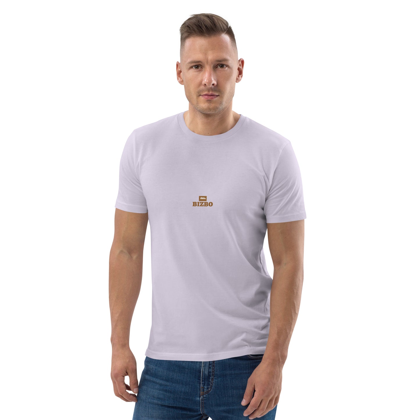 t-shirt unisexe avec logo marron 100% coton