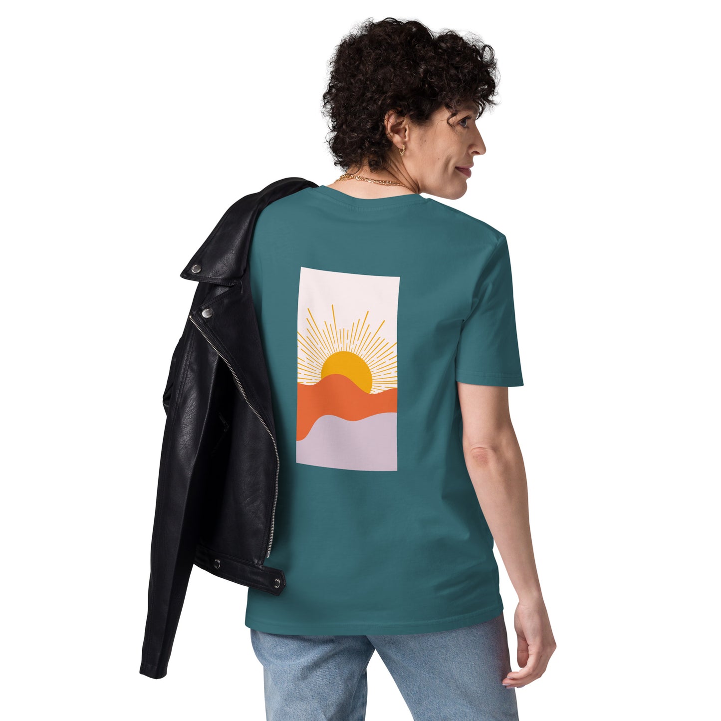 t-shirt unisexe avec nouveau logo orange 100% coton