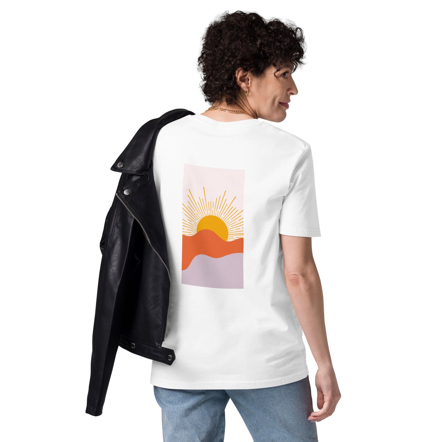 t-shirt unisexe avec nouveau logo orange 100% coton