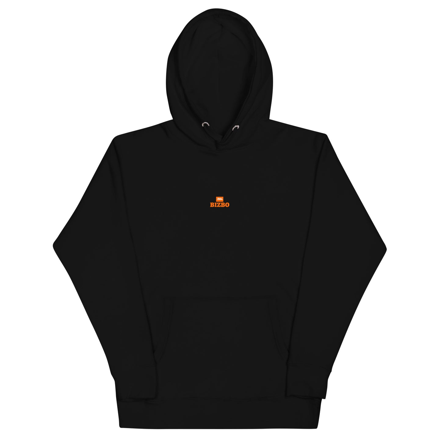 sweat à capuche unisexe logo orange 100% coton