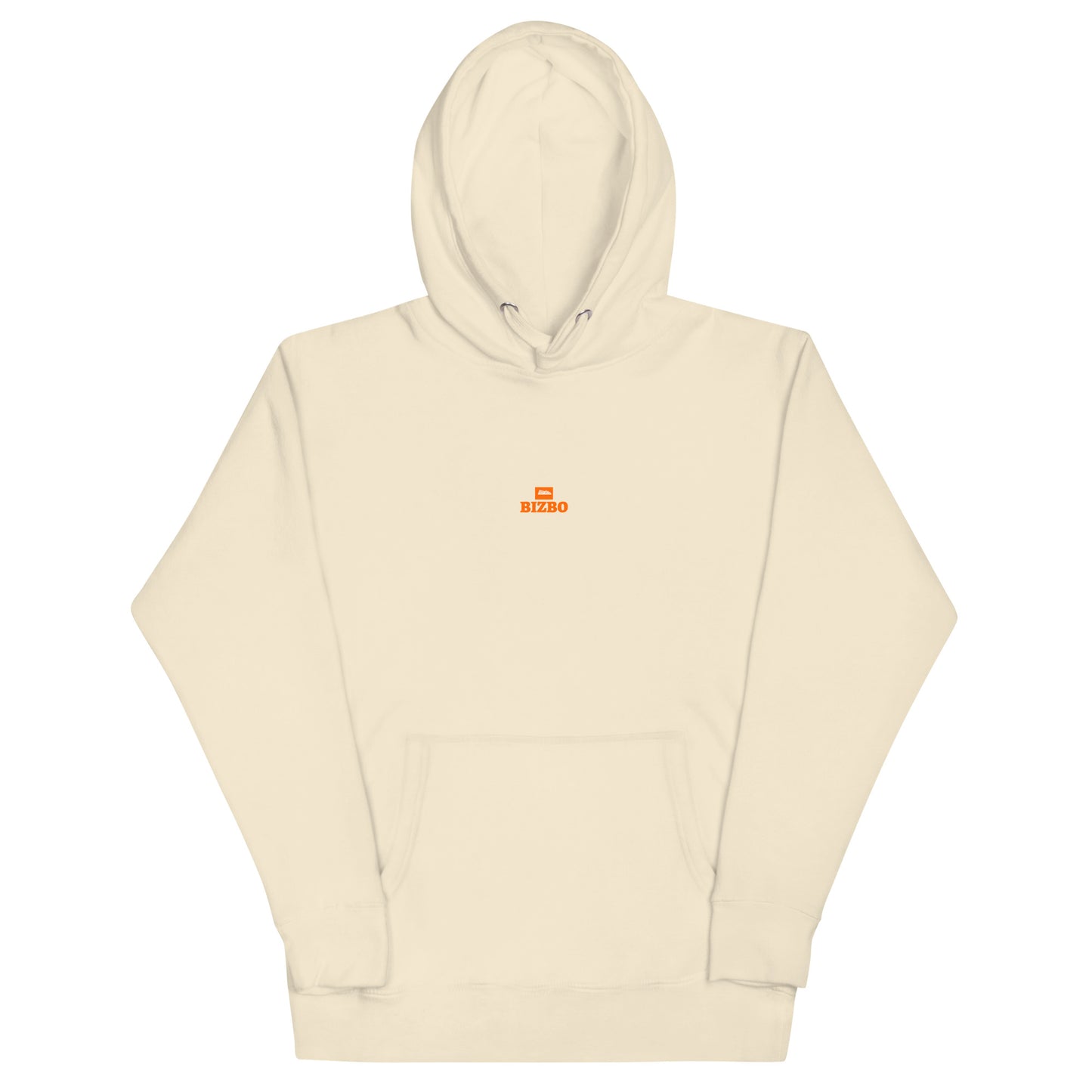 sweat à capuche unisexe logo orange 100% coton