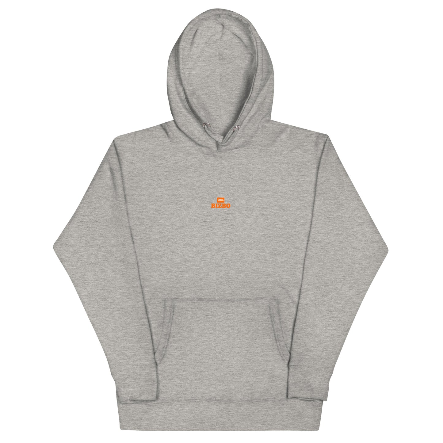sweat à capuche unisexe logo orange 100% coton