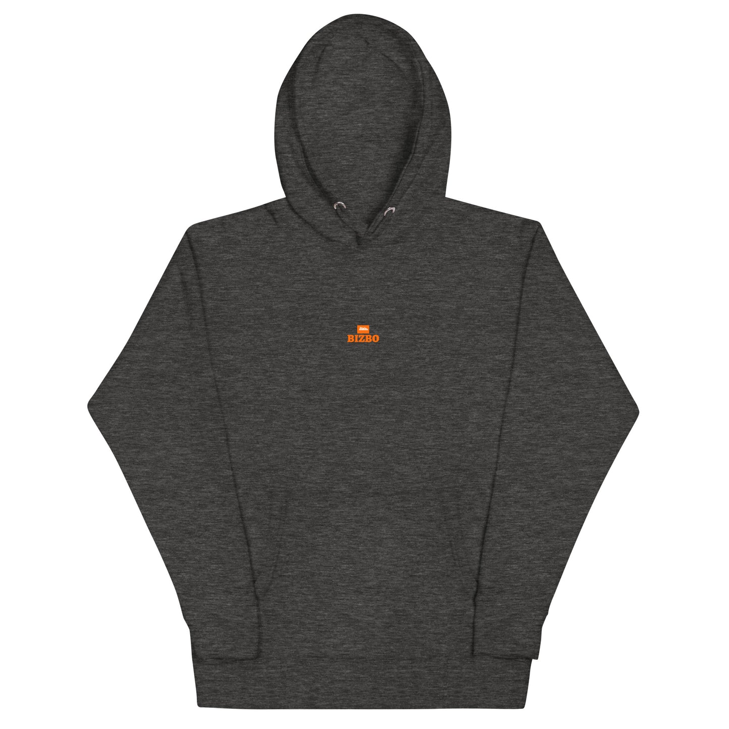 sweat à capuche unisexe logo orange 100% coton