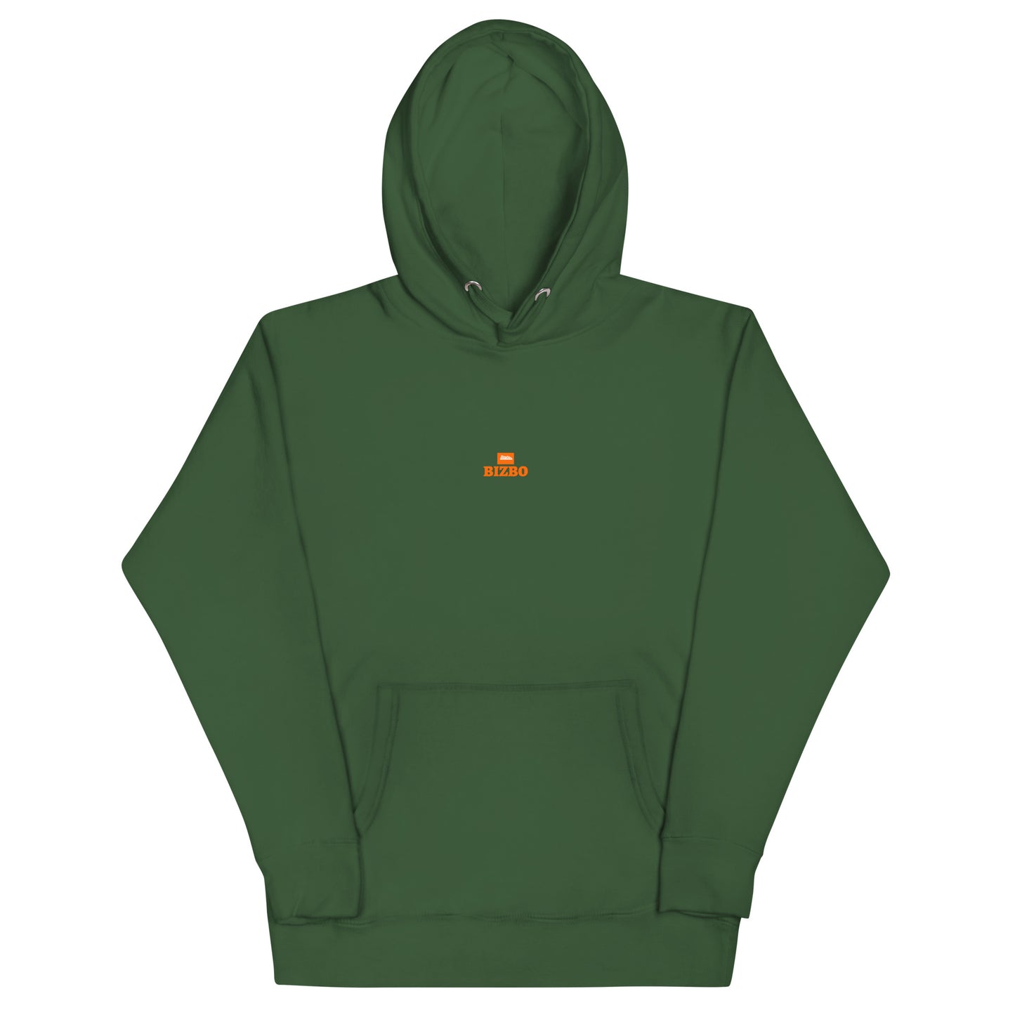 sweat à capuche unisexe logo orange 100% coton