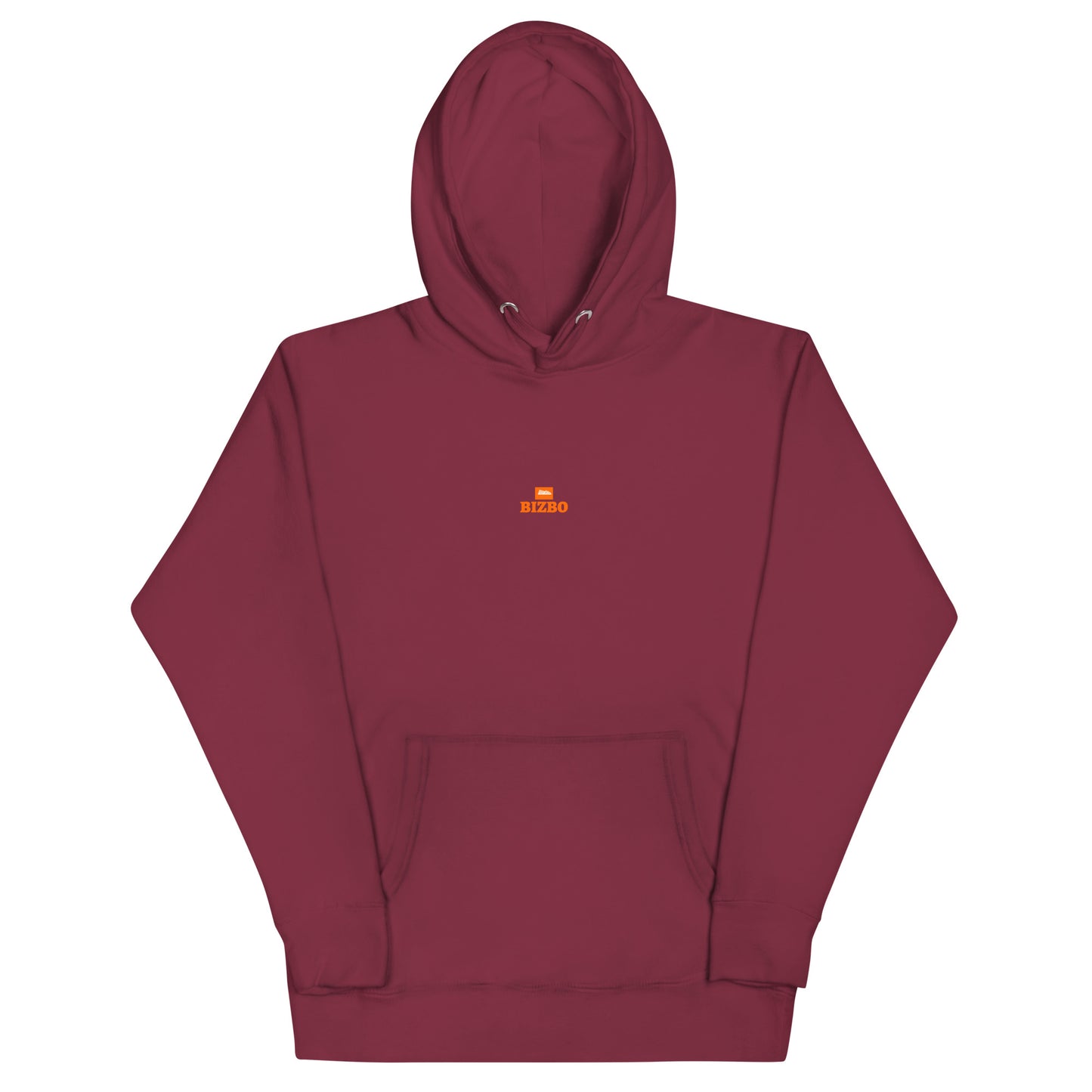 sweat à capuche unisexe logo orange 100% coton