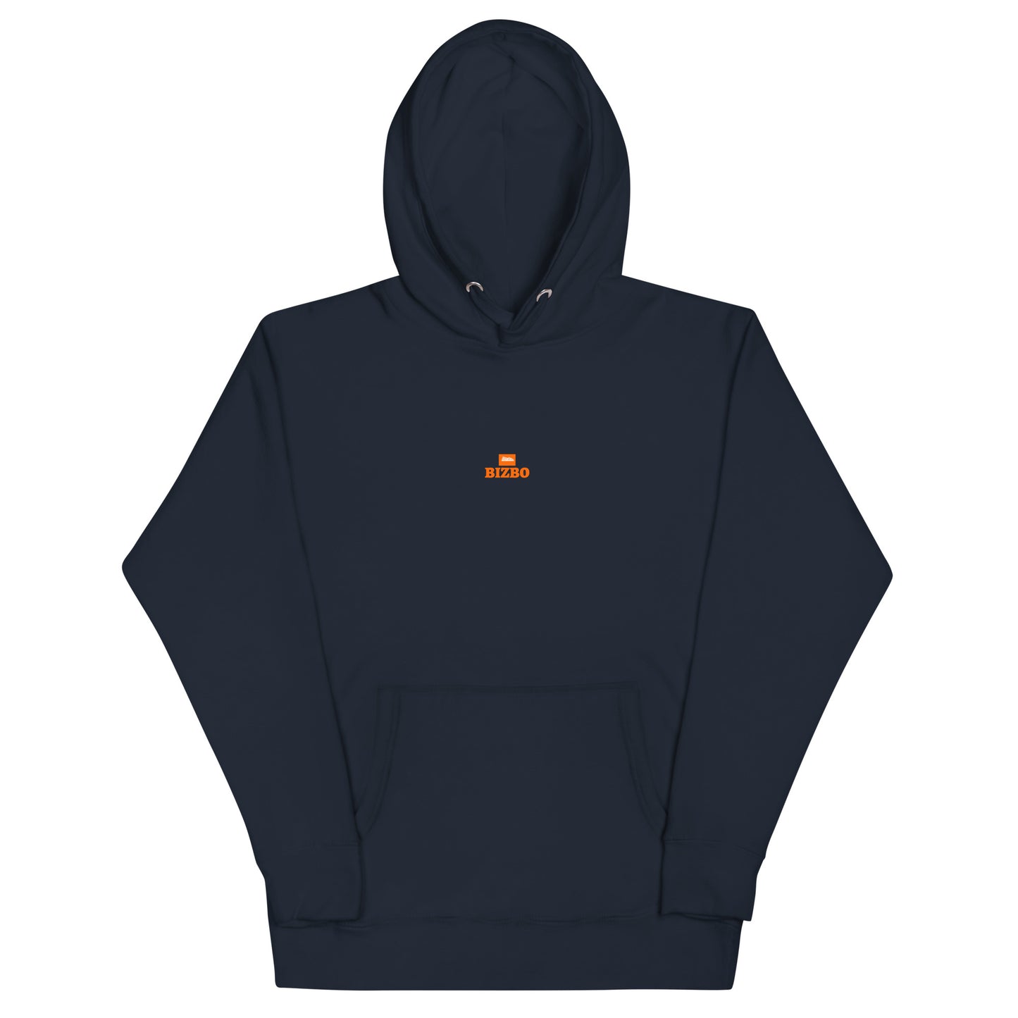 sweat à capuche unisexe logo orange 100% coton