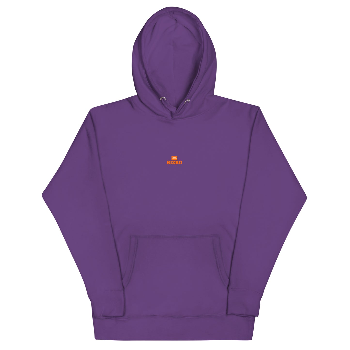 sweat à capuche unisexe logo orange 100% coton