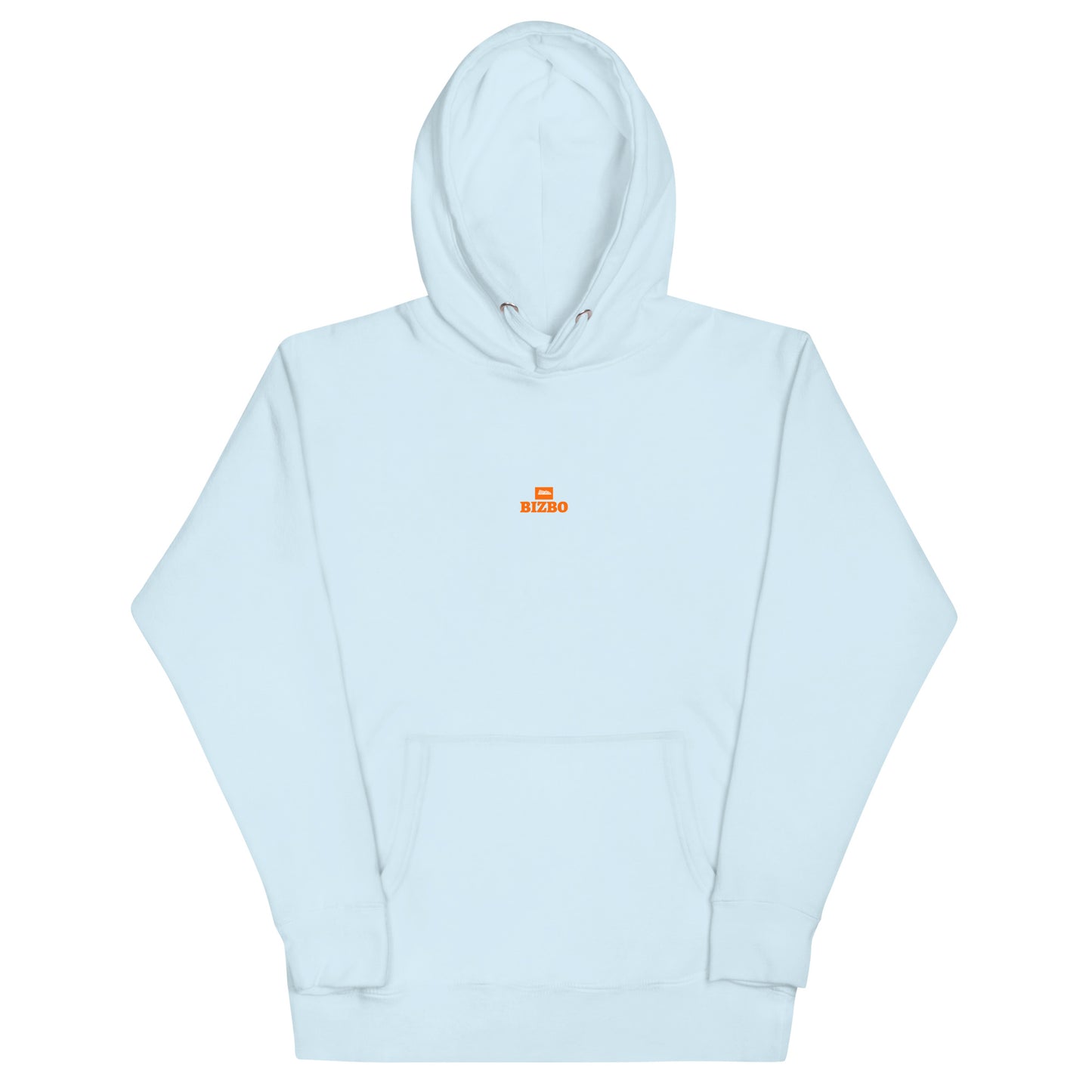 sweat à capuche unisexe logo orange 100% coton