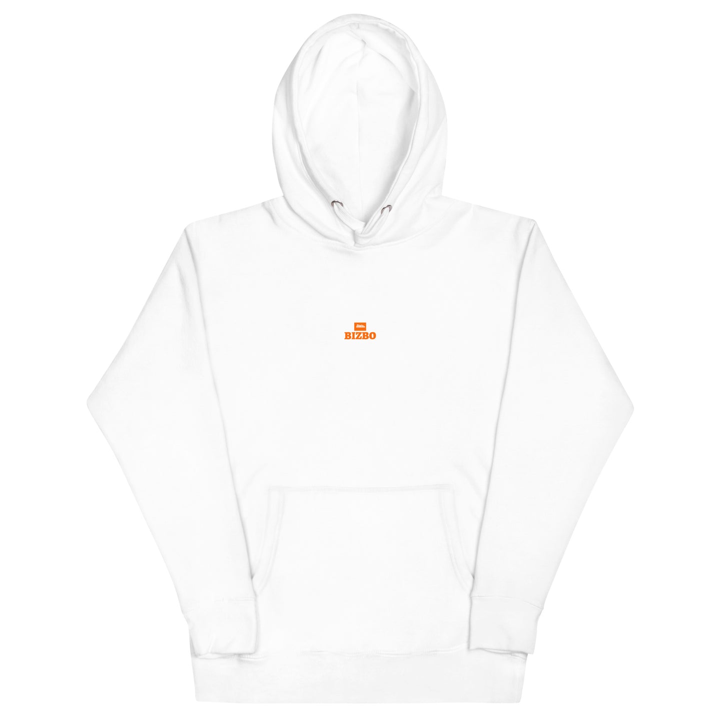 sweat à capuche unisexe logo orange 100% coton