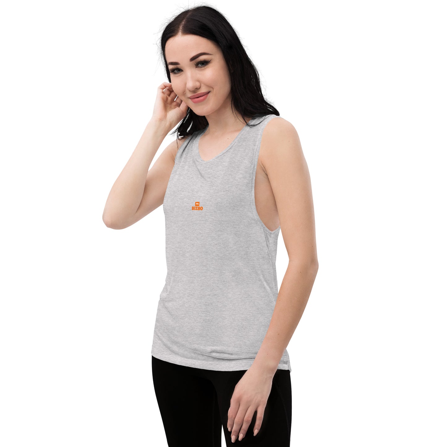 débardeur détendu femme avec logo orange