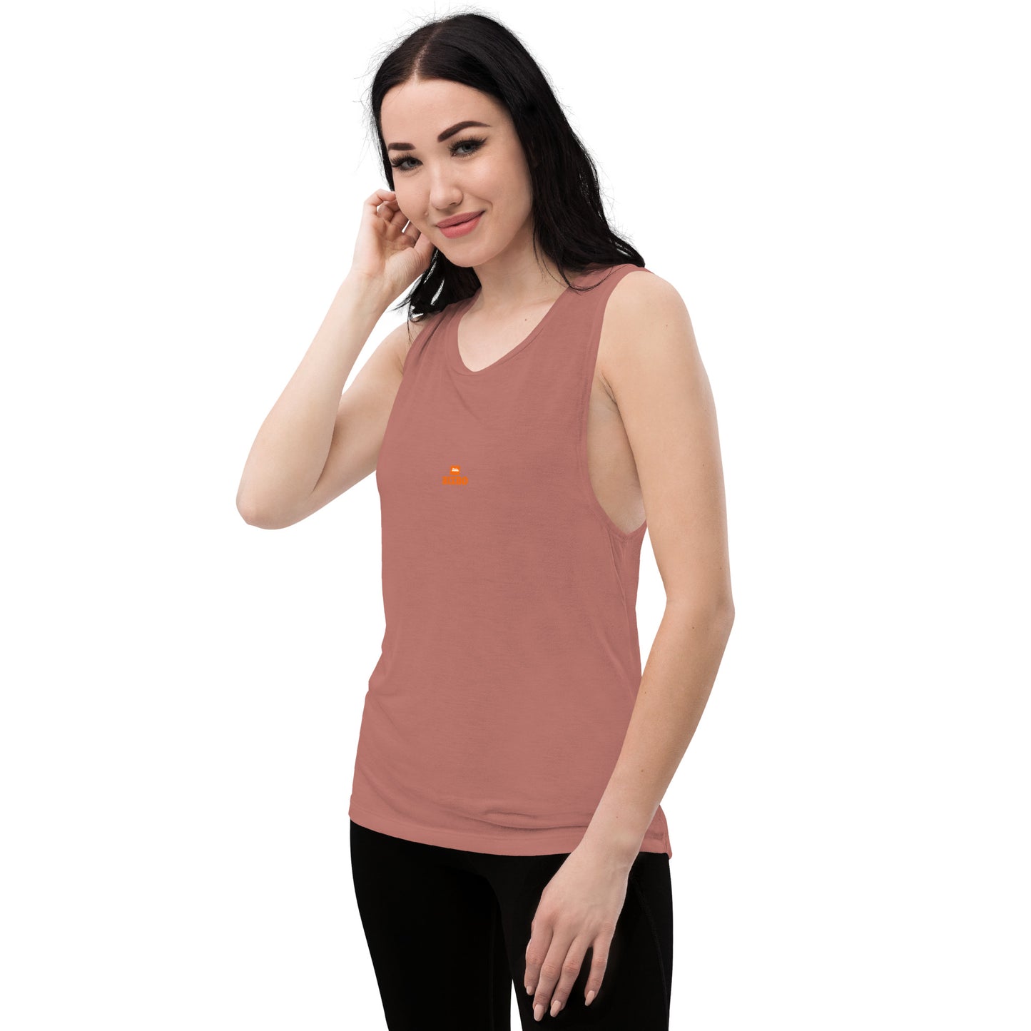 débardeur détendu femme avec logo orange