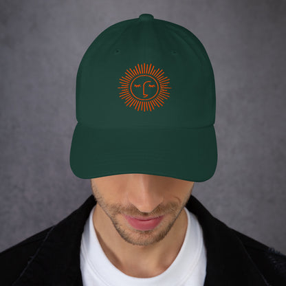 casquette baseball 100% coton avec logo brodé à l'avant et arrière