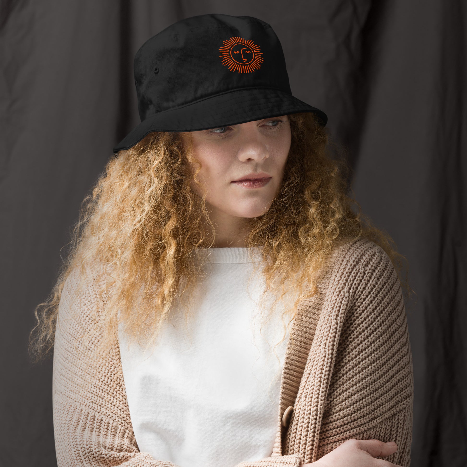 bob écologique 100% coton avec logo orange brodé