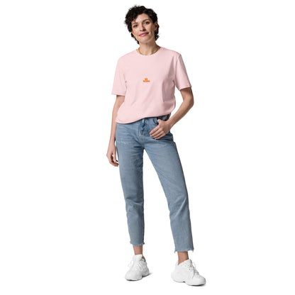 t-shirt unisexe avec nouveau logo orange 100% coton