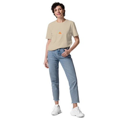 t-shirt unisexe avec nouveau logo orange 100% coton