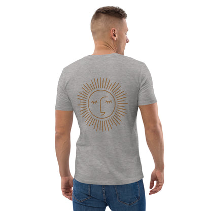t-shirt unisexe avec logo marron 100% coton