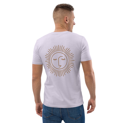 t-shirt unisexe avec logo marron 100% coton