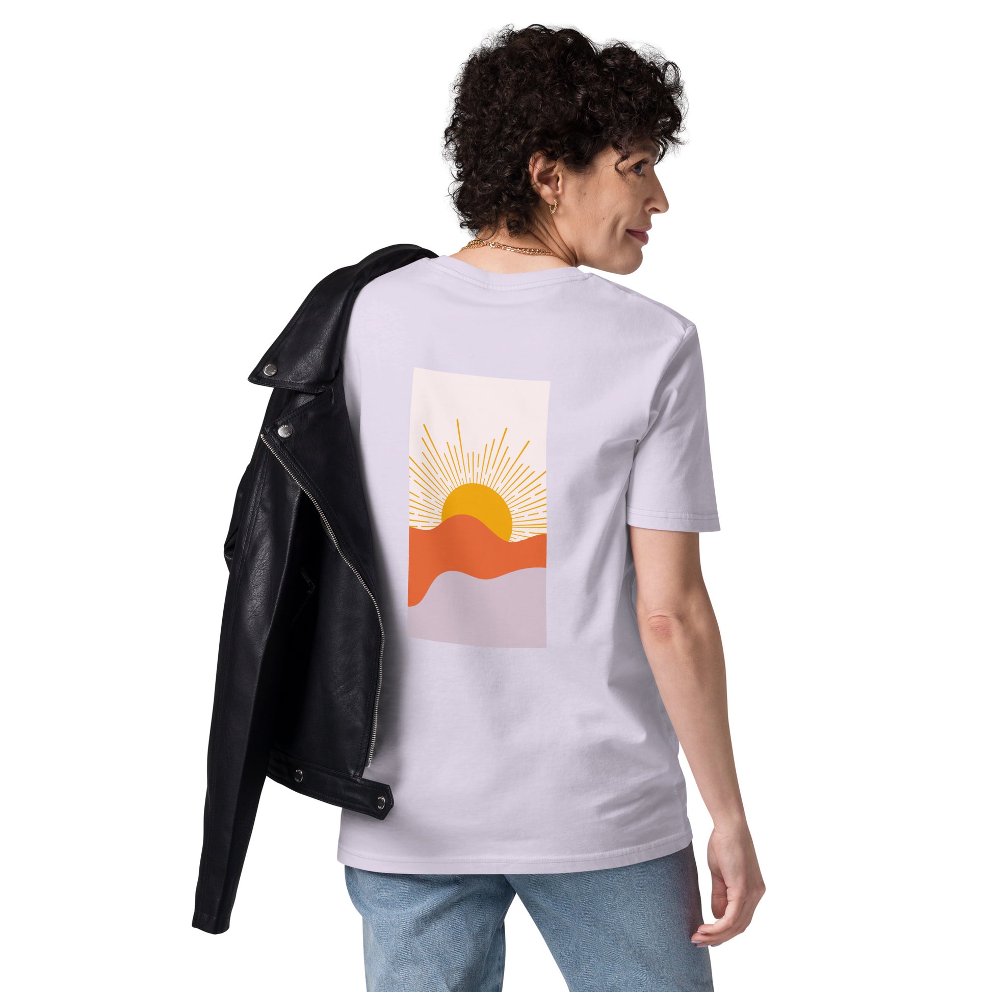 t-shirt unisexe avec nouveau logo orange 100% coton