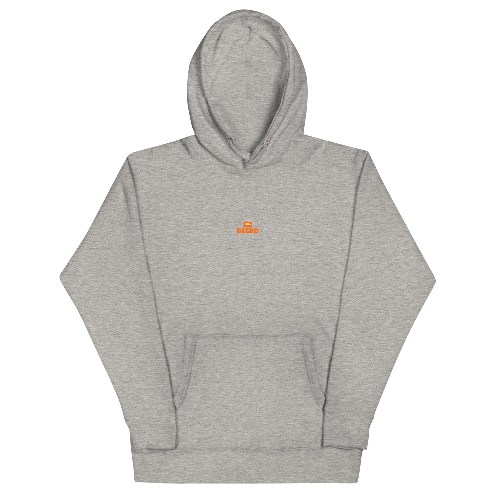 sweat à capuche unisexe logo orange 100% coton