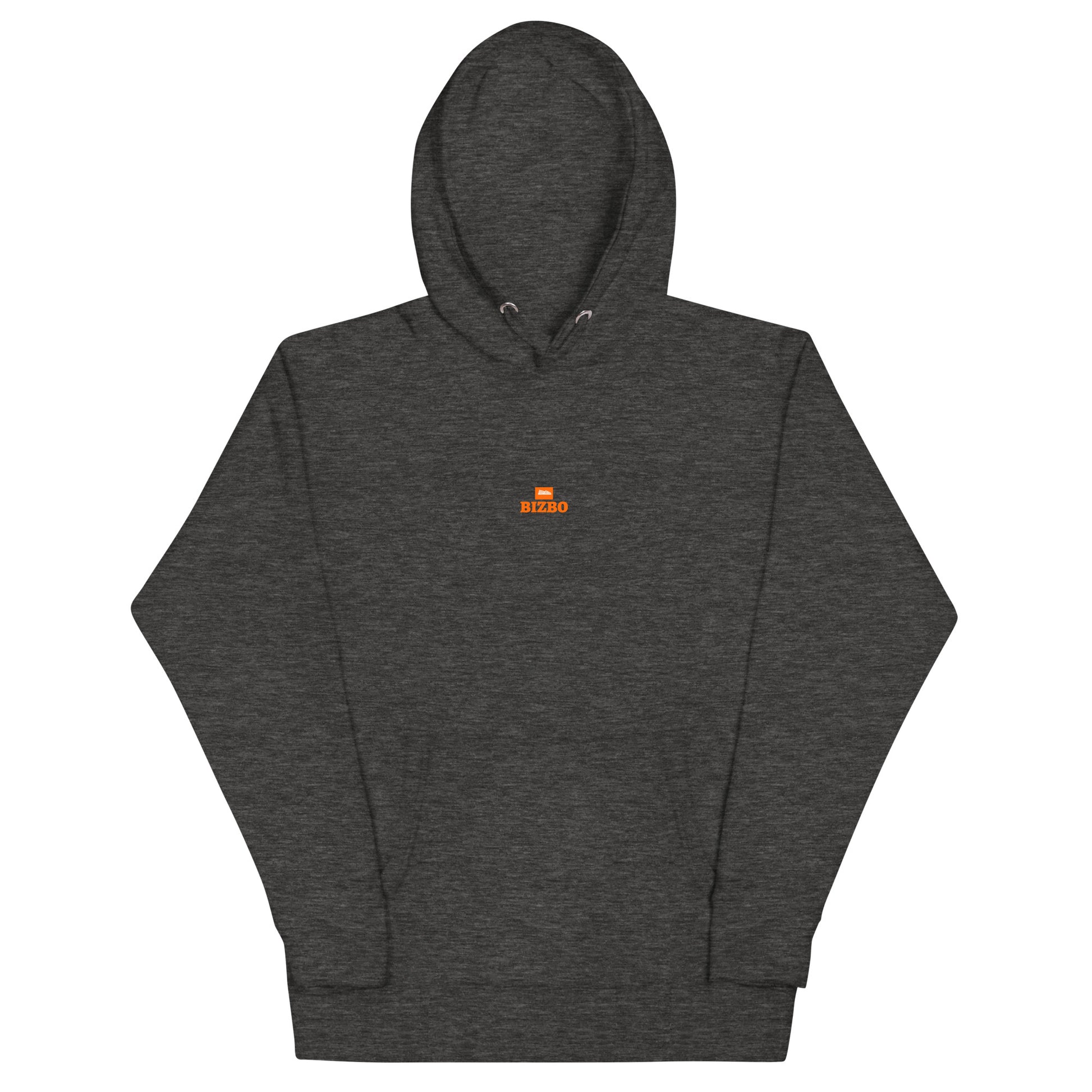 sweat à capuche unisexe logo orange 100% coton